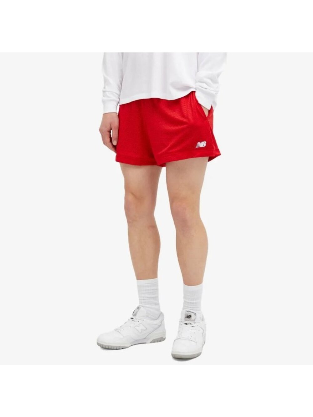 New Balance Sport Essentials Mesh Short Teamred Size L